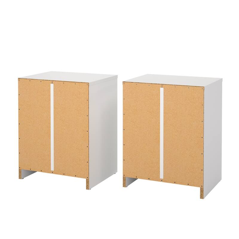 Porch & Den Portland 1 Drawer Nightstand - Set of 2