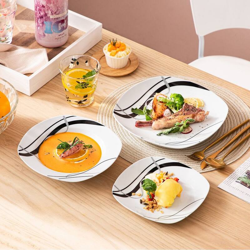 VEWEET Fiona Porcelain Dinnerware Set