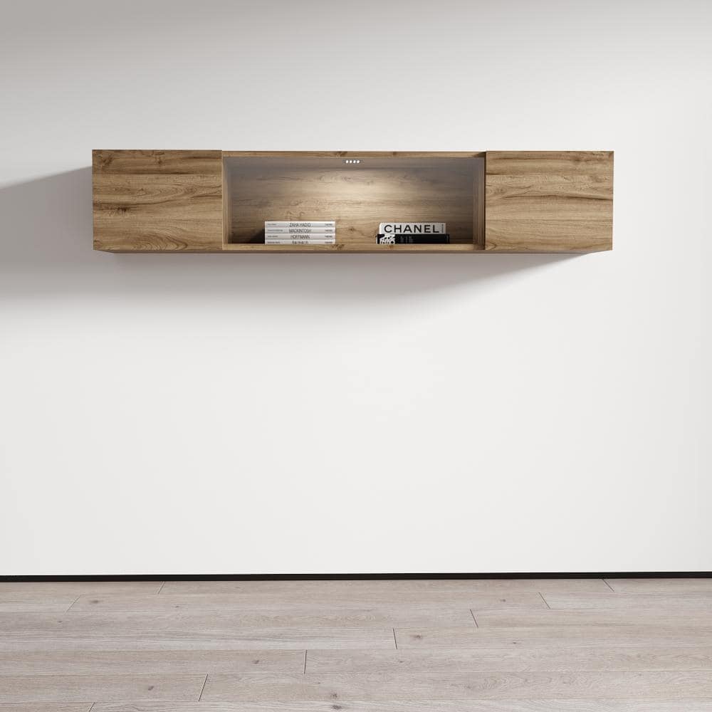 Strick & Bolton Hadi Contemporary Wall-mounted Media Cabinet