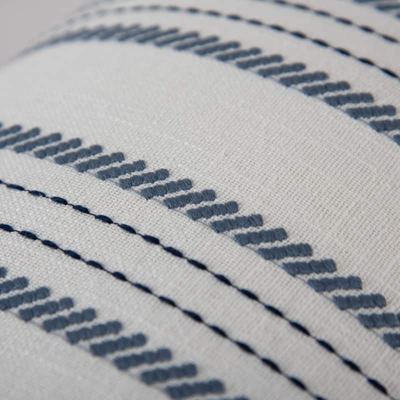 Donny Osmond Stripe Cottage Throw Pillow, 14''x20'' - Blue - Cover Only