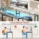 preview thumbnail 46 of 65, Reversible L Shaped Computer Desk with File Drawer & Monitor Stand & Power Outlet & LED Strip, Home Office Desk Corner Desk