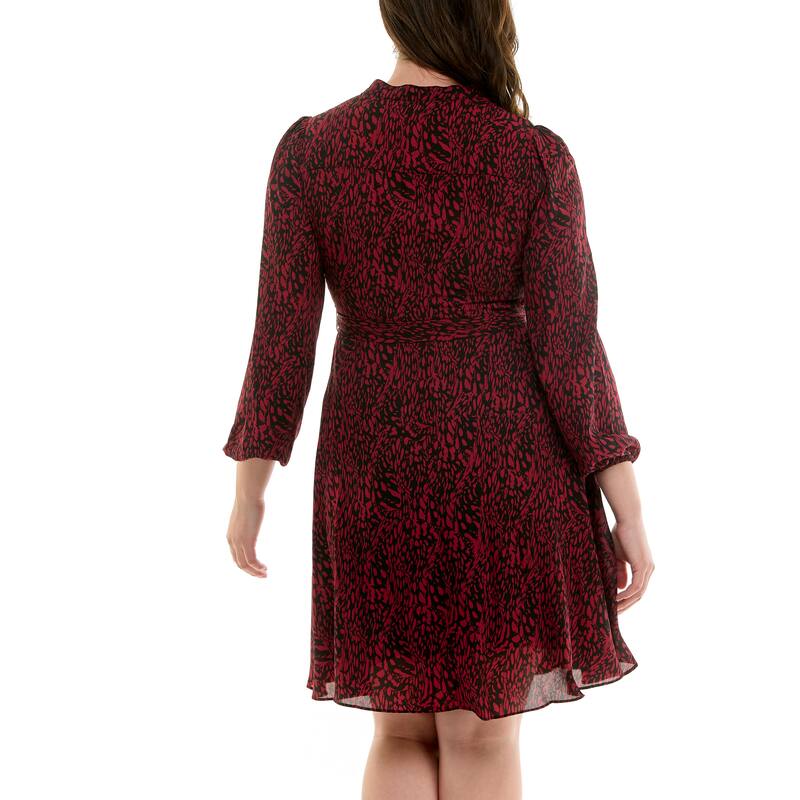 Nanette Lepore Printed 3/4 Sleeve Midi Dress