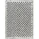 preview thumbnail 2 of 16, Livabliss Freud Mod Checkered & Striped Area Rug 2' 8" x 7' 3" - Cream/Black