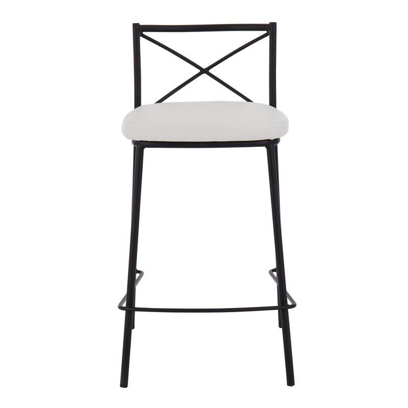 Silver Orchid Modern Charlotte Counter Stool - Set of 2