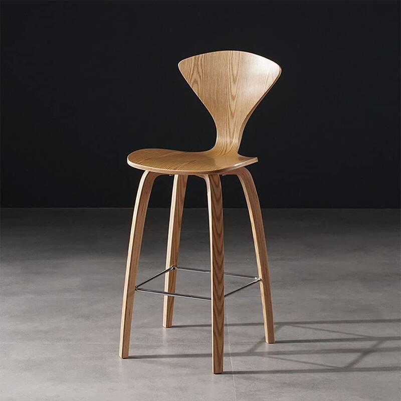 Satin Cherner Modern Counter Stool (26")