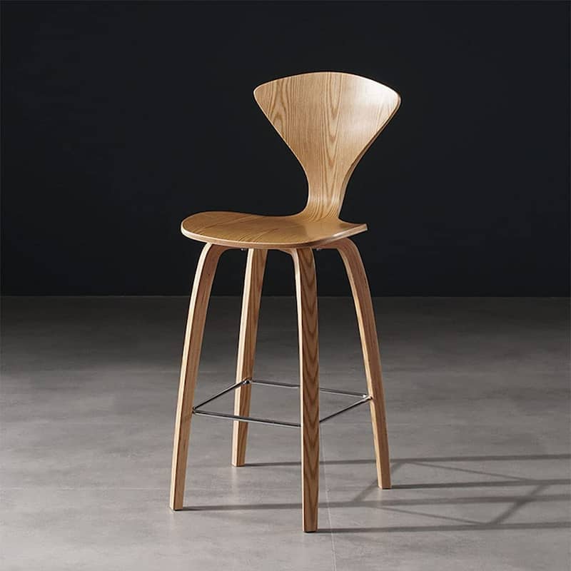Satin Cherner Modern Counter Stool (26") - Single - Counter Height