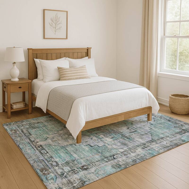 Premium Washable Super Soft Vintage Traditional Mayfield Rug