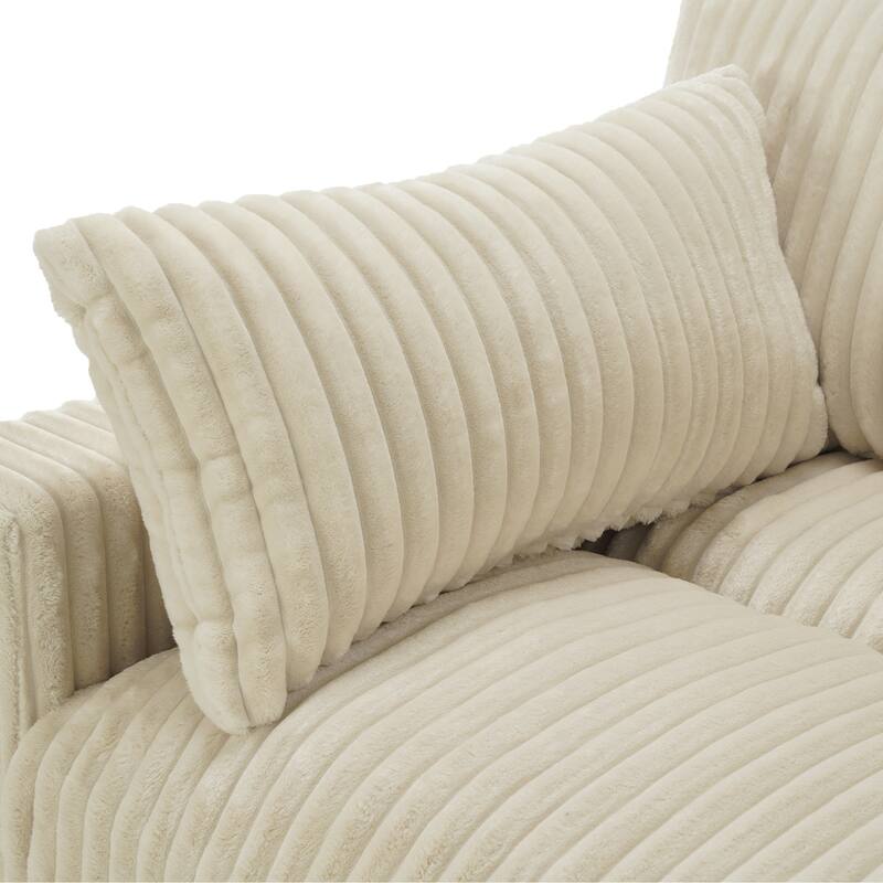 Cotton Flannel corner Sofa Armless Modular Sectional Sofa Seamless Combination