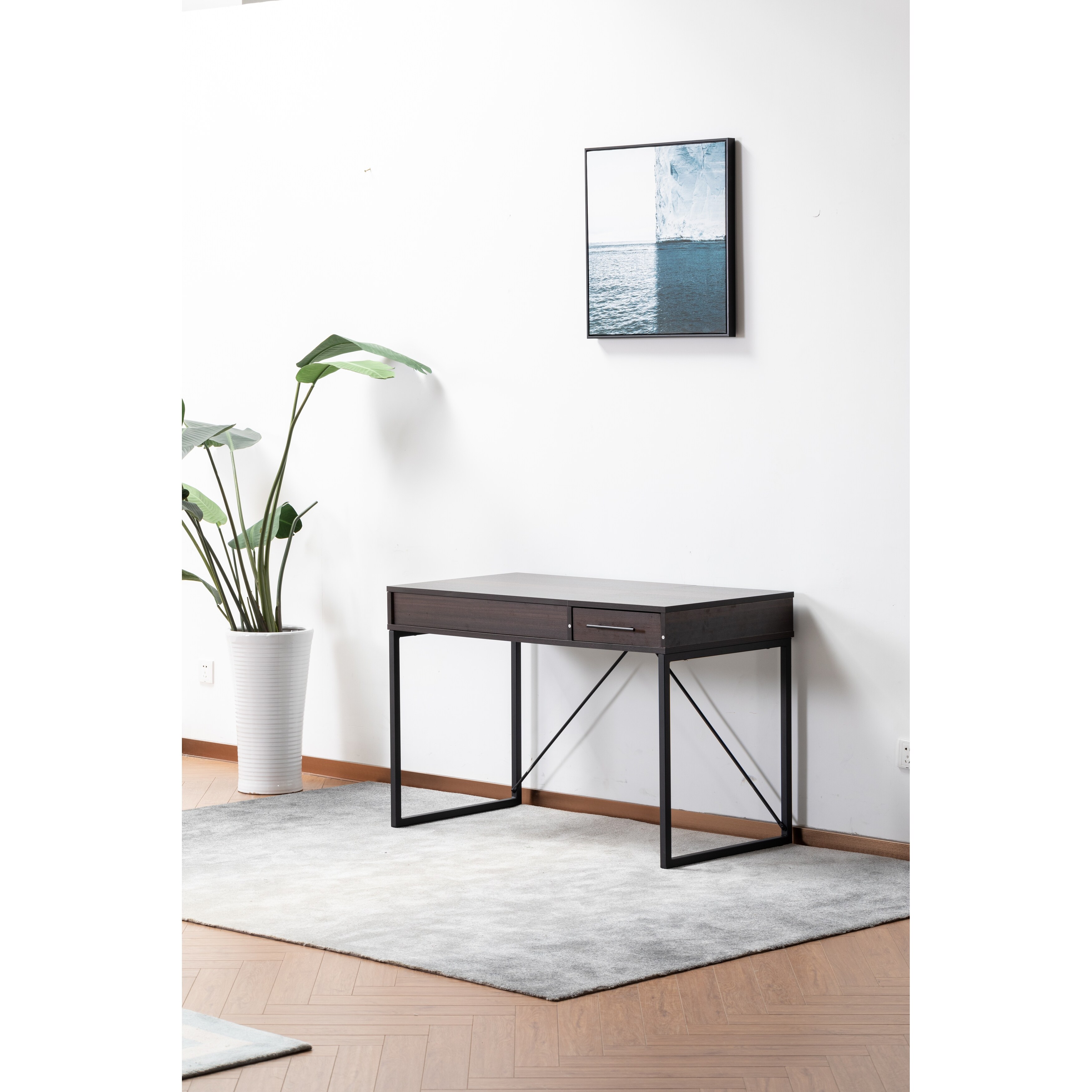 Ashley standing on sale desk