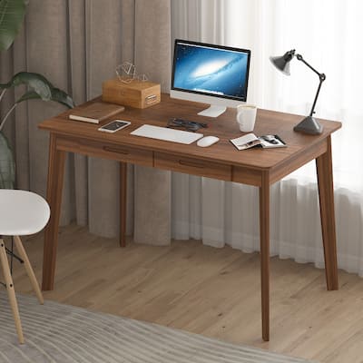 Computer Writing Desk with 2-drawer for Home and Office