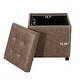preview thumbnail 83 of 93, Adeco Storage Ottoman With Tray