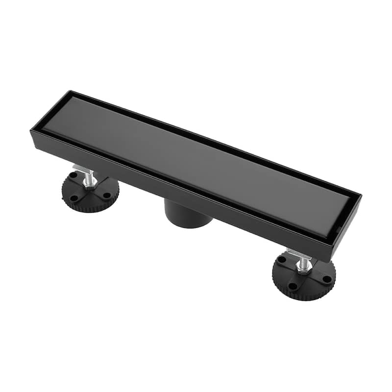 Topcraft 12-inch Stainless Steel Linear Floor Drain with Removable Grate