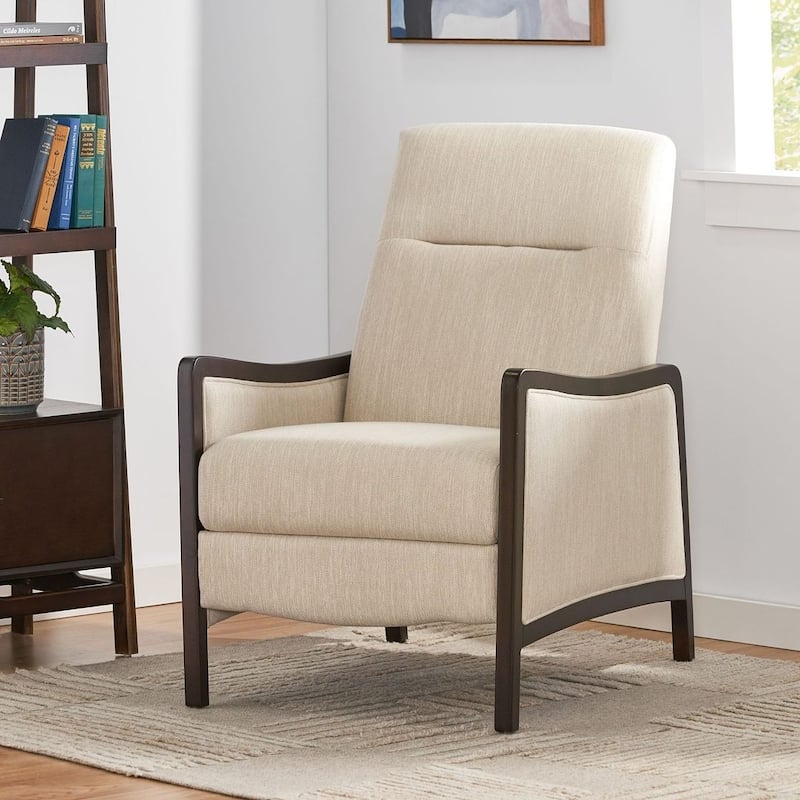 Mid-Century Modern Design Fabric Recliner Chair by Christopher Knight Home