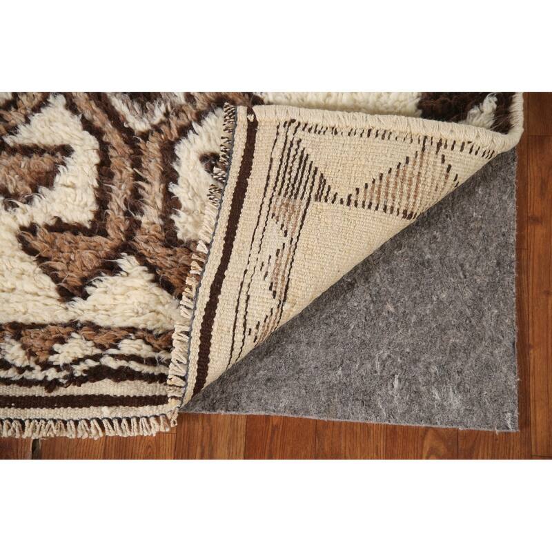 Natural Dye Handmade Kurdish Turkish Runner Rug Tribal Wool Carpet - 3'1"x 11'1"
