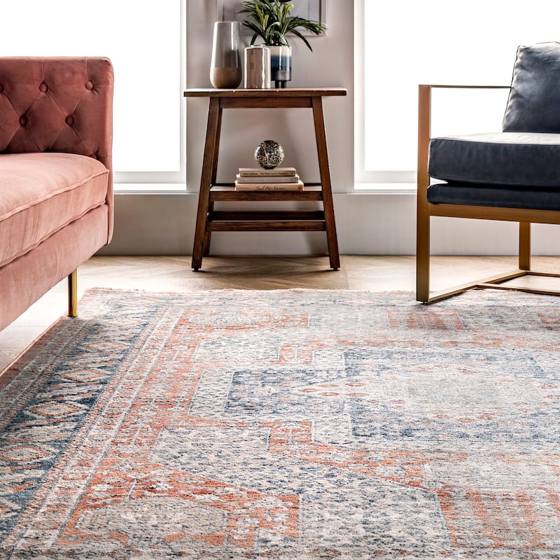Nuloom Westlyn Faded Medallion Area Rug