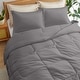 preview thumbnail 13 of 35, 3 Piece Reversible Silky Luxury Soft Satin Comforter with 2 Satin Pillowcases