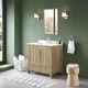 preview thumbnail 34 of 109, OVE Kansas Single Sink Bathroom Vanity, Dove White Engineered Stone Top
