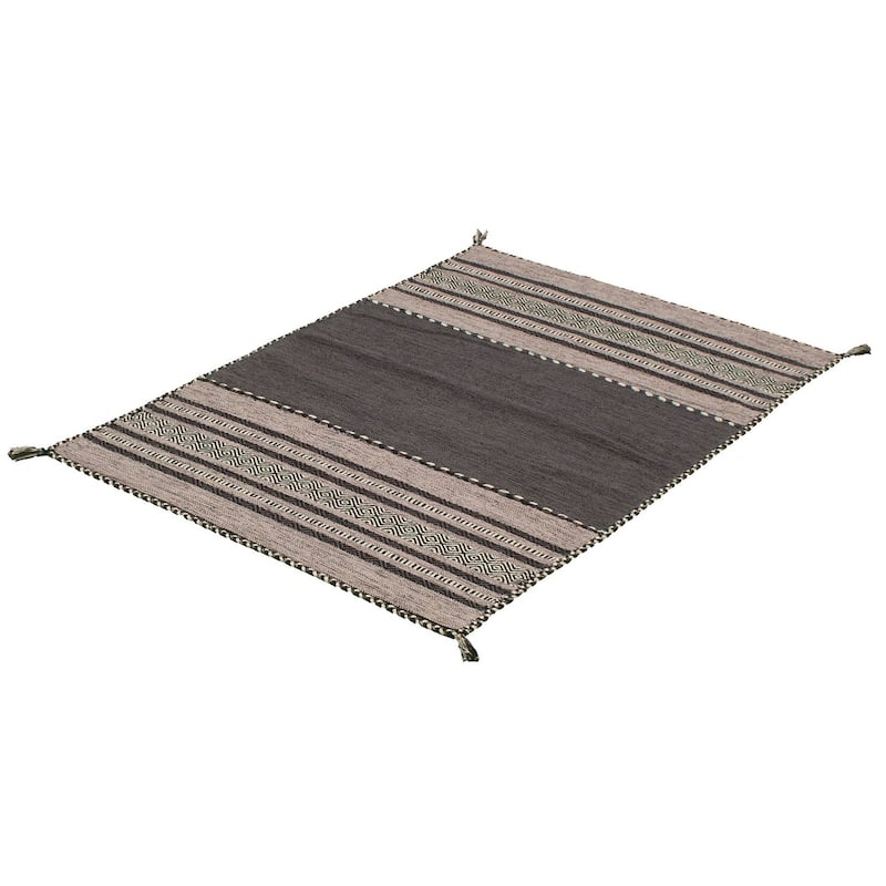 ECARPETGALLERY Arizona Flat-weave Wool Kilim Area Rug
