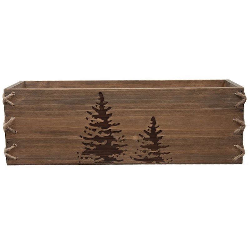 Fired Tree Design Decorative Box