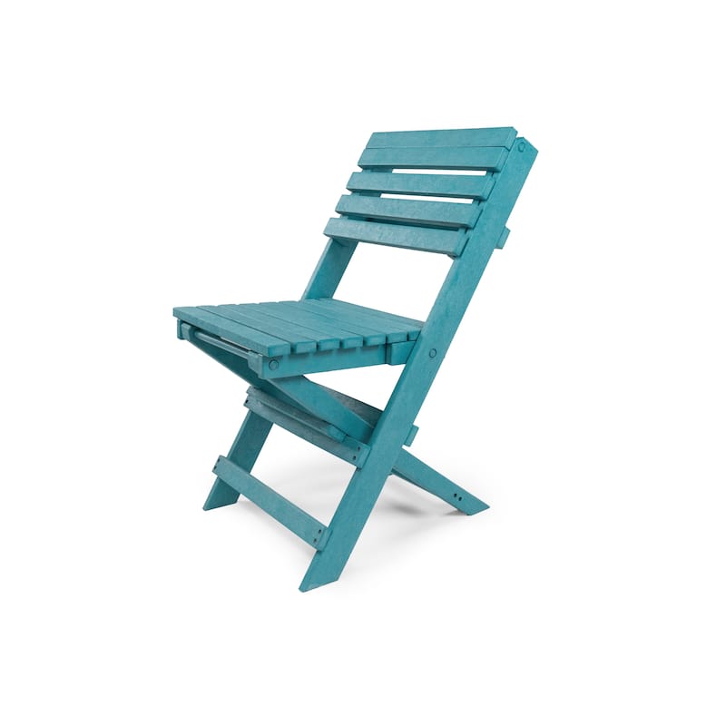 Las Cabos Fully Assembled All-Weather Recycled HDPE Outdoor Folding Bistro Chair