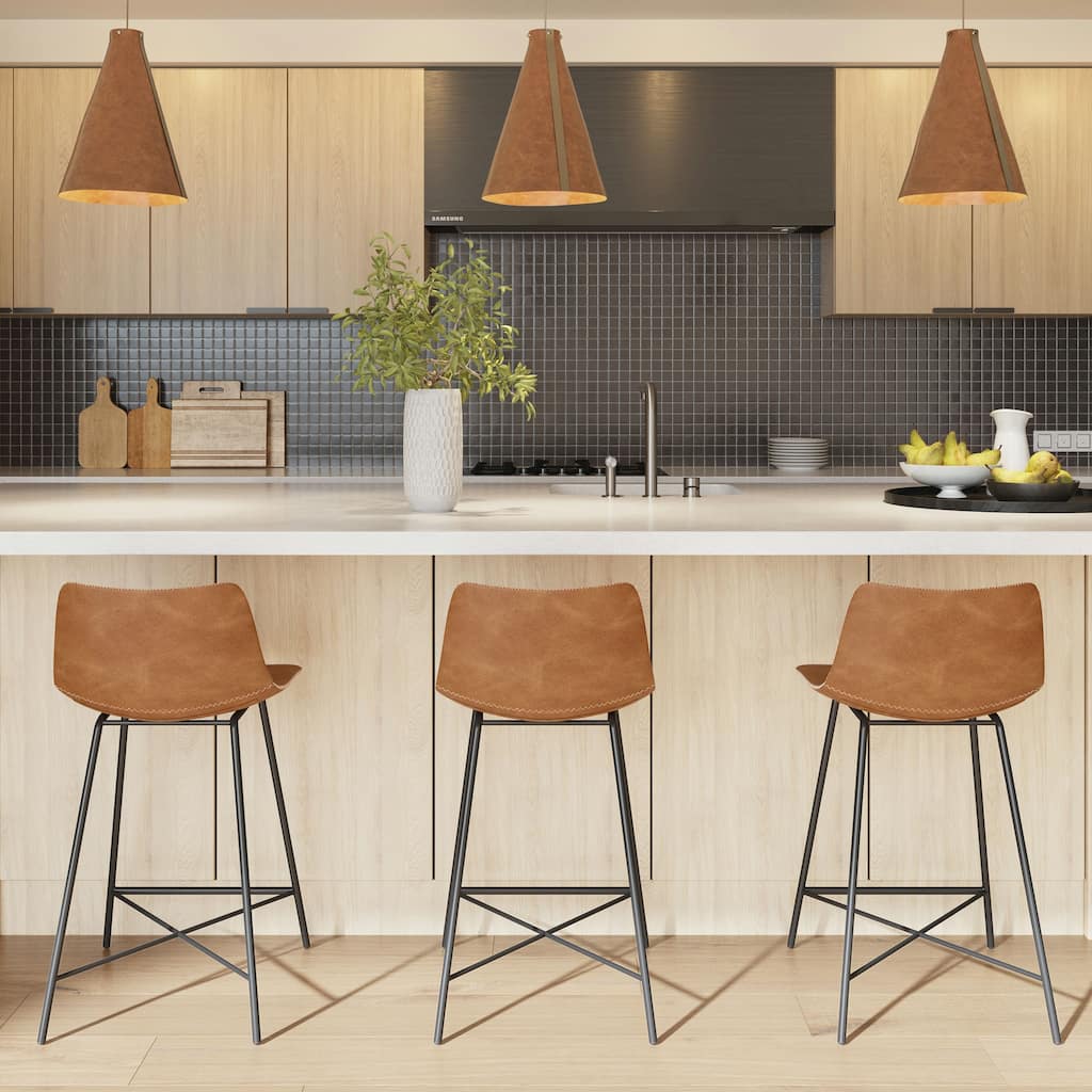 Poly & Bark Paxton 24-inch Counter Stool (Set of 3)