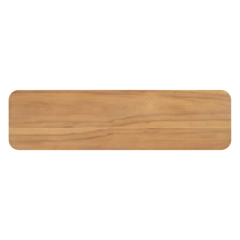 Minimalist Console Table with Curved Corners