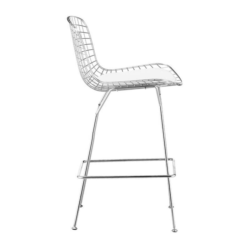 WIRE METAL Bertoia Counter Stool (26") Set of 2 - 39"Hx20.5"Wx23"D