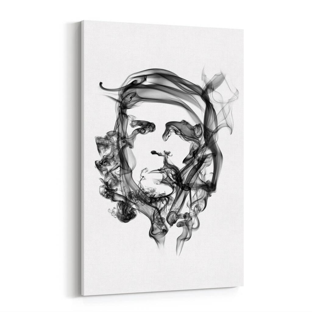 Che Guevara People Portrait Smoke Canvas Wall Art Print