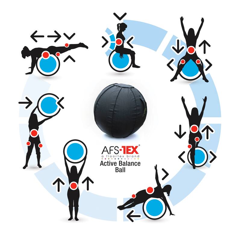 AFS-TEX® Active Anti-Microbial Exercise Yoga Balance Ball