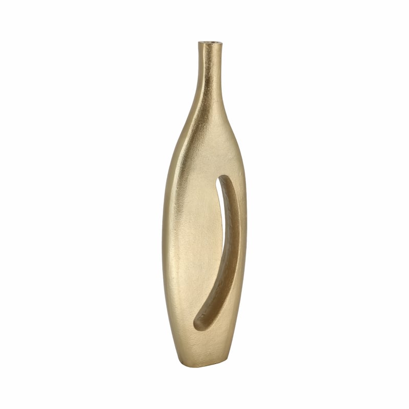 Artistic Cut-Out Vase - Champagne