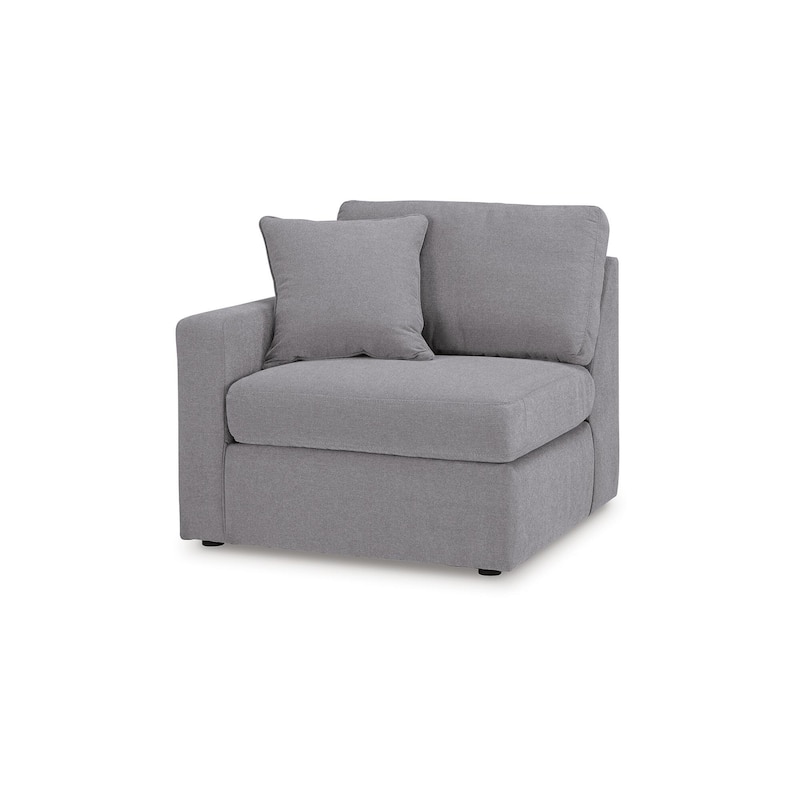 Signature Design by Ashley Modmax 4-Piece Sectional with Chaise and Audio Console - 126"W x 68"D x 36"H