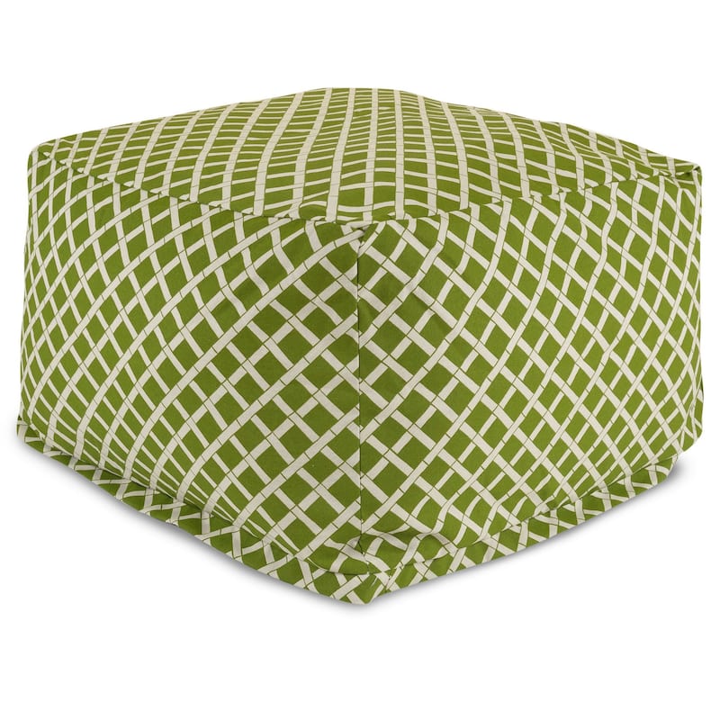 Majestic Home Goods Woven Indoor/ Outdoor Ottoman Pouf