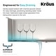 preview thumbnail 8 of 24, KRAUS Standart PRO Stainless Steel 33 in 1-Bowl Farmhouse Kitchen Sink