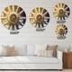 preview thumbnail 4 of 7, Designart 'Country Wagon Wheel Closeup' Oversized Farmhouse Wall CLock