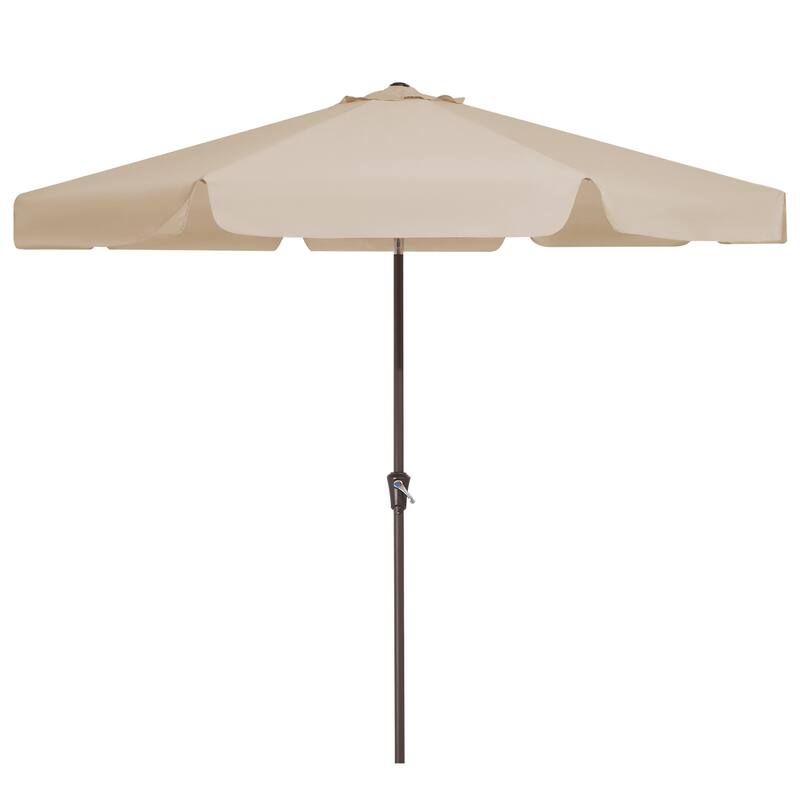 10ft Patio Market Umbrella with UV-Resistant and Sagging Edge Designed
