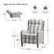 preview thumbnail 8 of 6, HULALA HOME Guillermo Farmhouse Rounded Arm Pushback Recliner with Solid Wood Legs