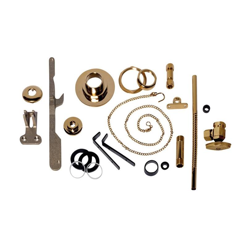 High Tank Toilet Brass PVD Replacement Parts Parts for Hightank Toilets Renovators Supply