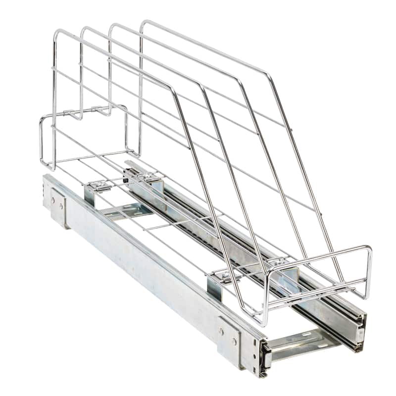 Household Essentials Chrome-Plated Steel Storage Organizer