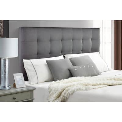 Mid-Century Modern Grid Tufted Queen Headboard