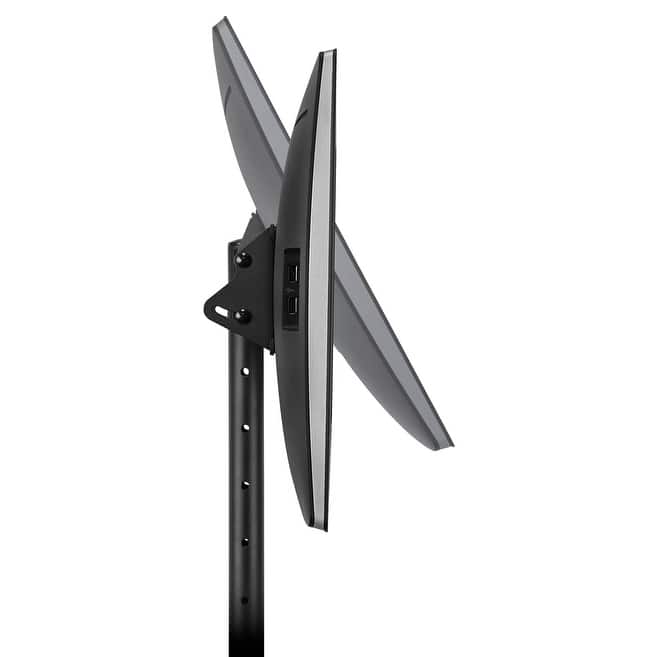 Mount-It! Mobile TV Stand with Wheels - Black