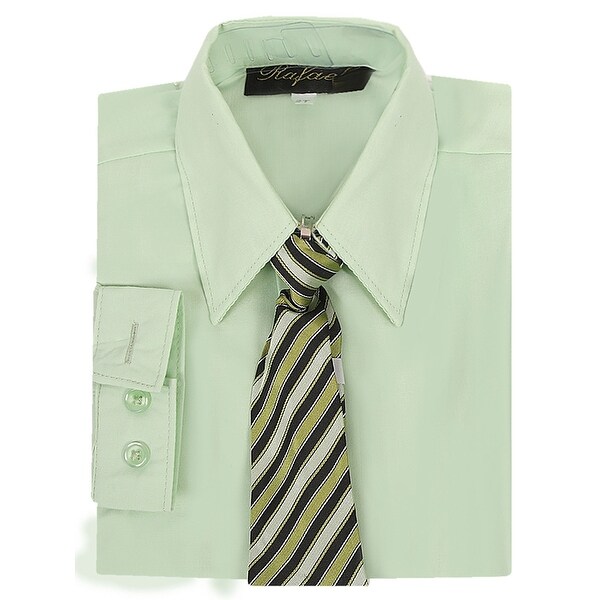 green boys dress shirt