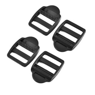 thumbnail image 2 of Directex Ladder Lock Buckles – 100 Pack, 1 Inch Black Strap Adjusters For Webbing 2 of 6