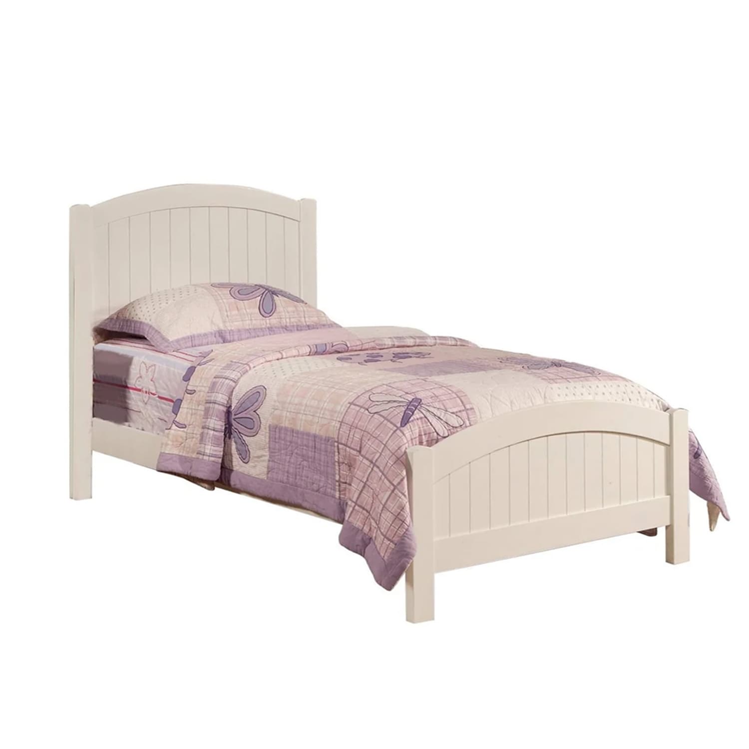 Bedroom Panel Bed in White