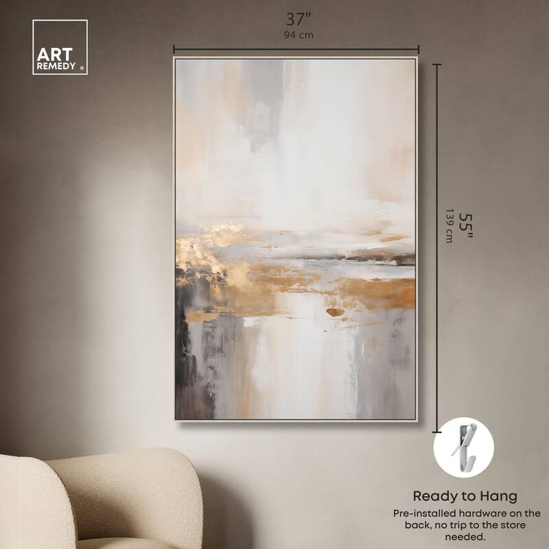 Gold Dust I Canvas by Art Remedy
