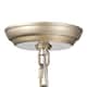 Rosa 6-Light Brushed Silver-ish Champagne Flower Crystal Chandelier