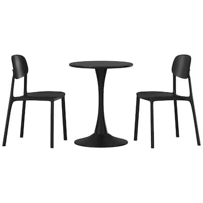 Frond and Form 2-Person Outdoor Round Dining Set