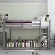 preview thumbnail 60 of 83, Living Essentials by Hillsdale Capri Wood Bunk Bed Twin Over Twin Floor Bunk - Gray