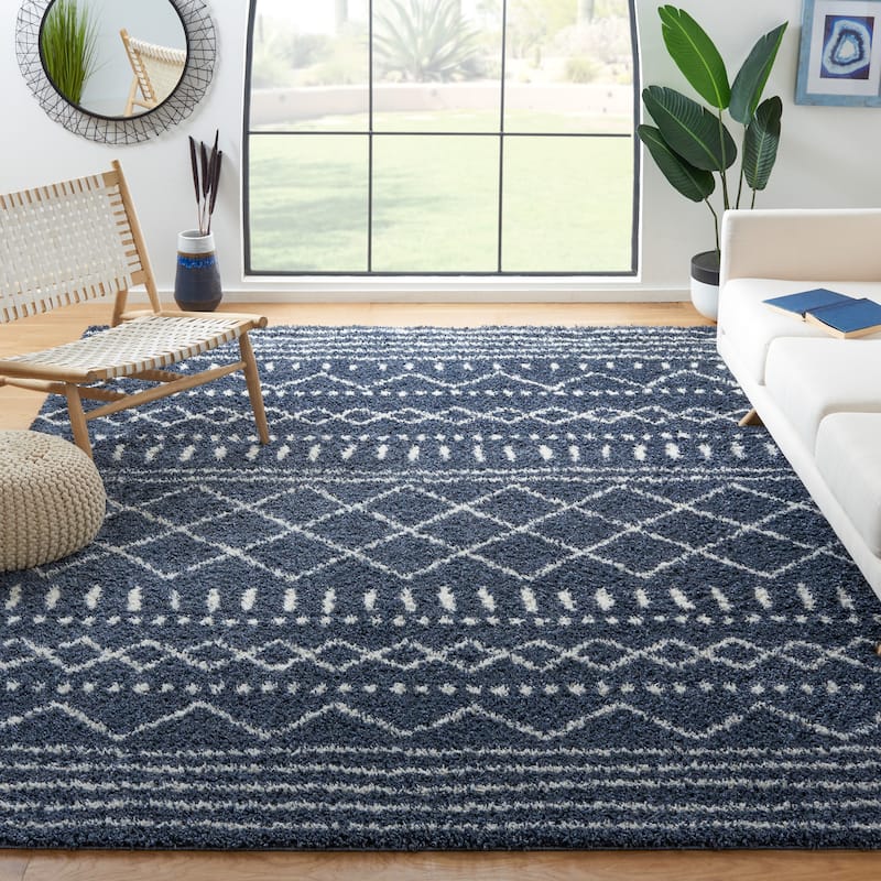 SAFAVIEH Arizona Shag Lotta Moroccan 1.2-inch Thick Rug