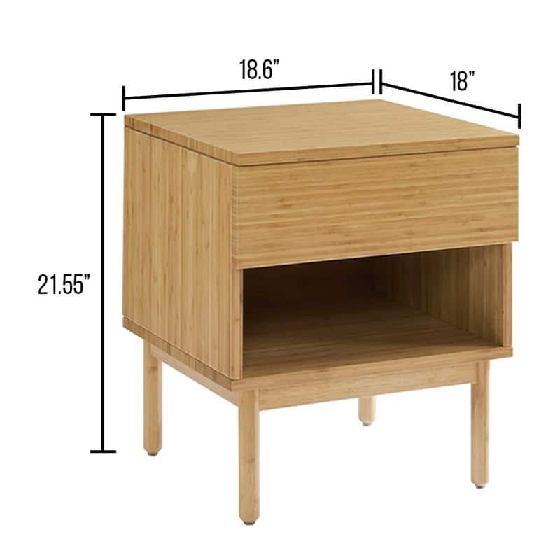 Ria 1 Drawer Nightstand, Caramelized