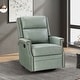 preview thumbnail 66 of 88, Echidna 29.6" Transitional Genuine Leather Swivel Rocker Nursery Chair with Nailhead Trim by HULALA HOME SAGE